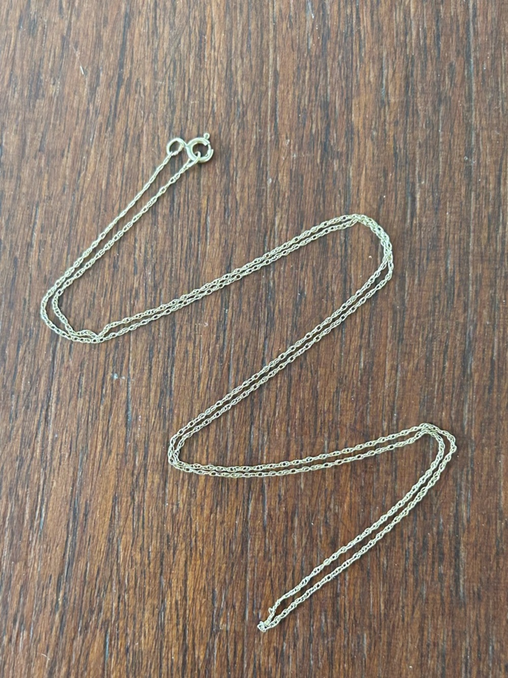 10K White Gold Chain Necklace 18 Inches